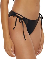 Becca Women's Muse Mesh-Inset Side-Tie Bikini Bottoms