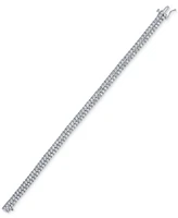 Diamond Double Row Tennis Bracelet (5 ct. t.w.) in 14k White Gold