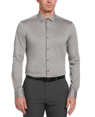 Perry Ellis Men's Slim Long Sleeve Button-Front Dobby Shirt