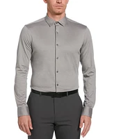 Perry Ellis Men's Slim Long Sleeve Button-Front Dobby Shirt