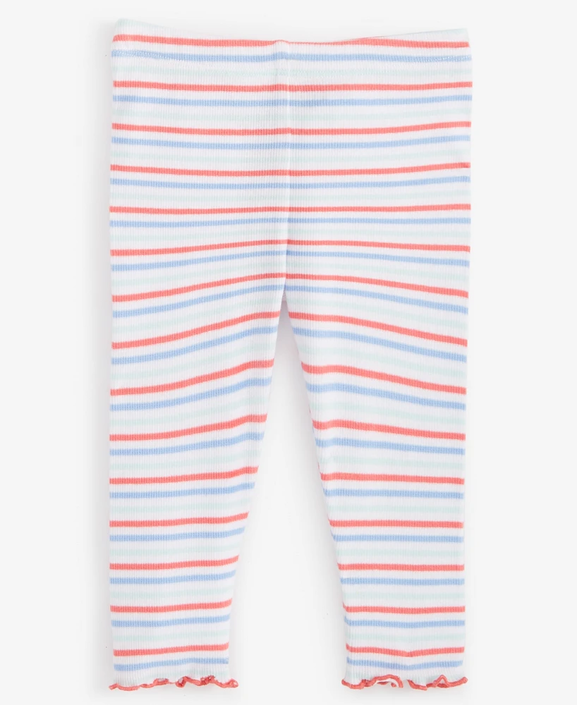 First Impressions Baby Girls Rib Nordic Striped Leggings, Created for Macy's