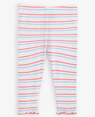 First Impressions Baby Girls Rib Nordic Striped Leggings, Created for Macy's