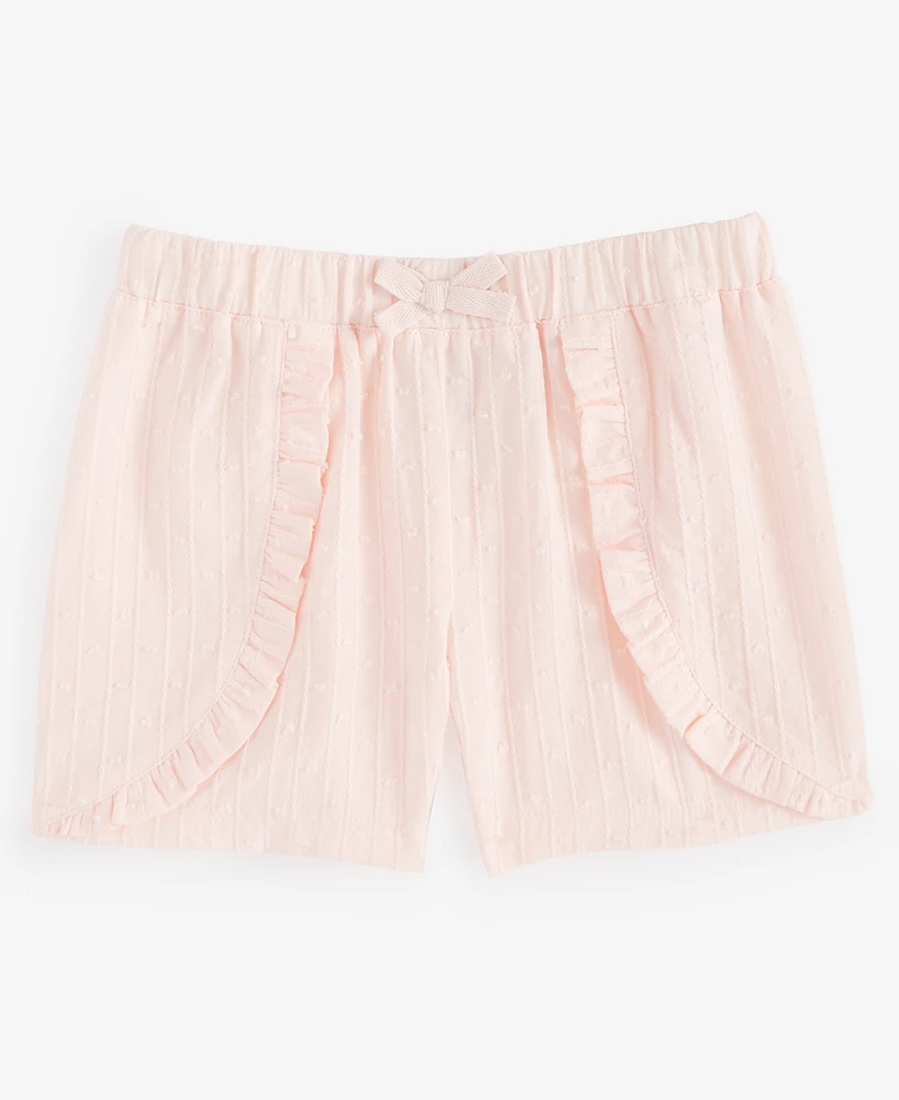 First Impressions Baby Girls Clip-Dot Cotton Shorts, Created for Macy's