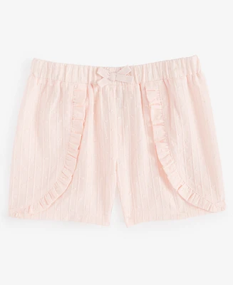 First Impressions Baby Girls Clip-Dot Cotton Shorts, Created for Macy's