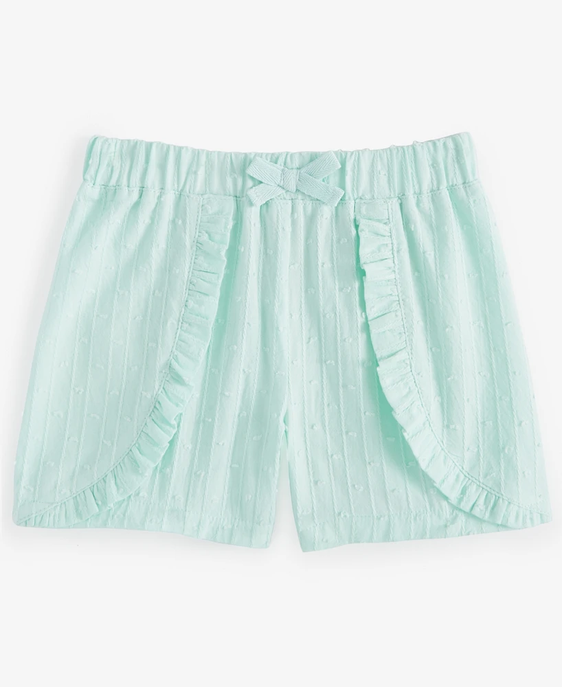 First Impressions Baby Girls Clip-Dot Cotton Shorts, Created for Macy's