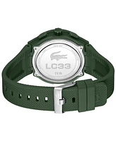 Lacoste Men's LC33 Khaki Silicone Strap Watch 45mm