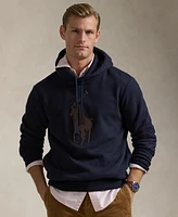 Polo Ralph Lauren Men's Leather-Pony Fleece Hoodie