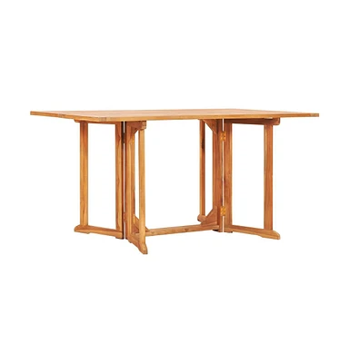 vidaXL Folding Butterfly Patio Table 59.1"x35.4"x29.5" Solid Teak Wood