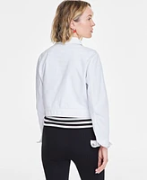 On 34th Women's Denim Cropped Chore Jacket, Exclusively at Macy's