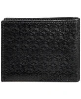 Men's Guess Cube Embossed Leather Wallet