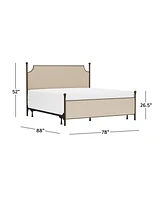 Hillsdale 52" Metal McArthur Queen Canopy Bed