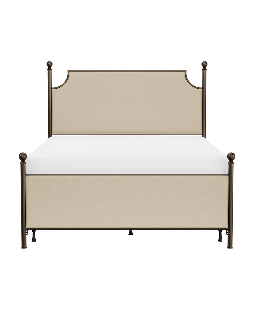 Hillsdale 52" Metal McArthur Queen Upholstered Headboard and Footboard