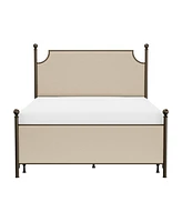 Hillsdale 52" Metal McArthur Queen Upholstered Headboard and Footboard