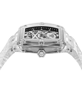 Philipp Plein Men's Automatic Skeleton Transparent Tpu Strap Watch 44x56mm