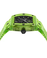 Philipp Plein Men's Automatic Skeleton Tpu Strap Watch 44x56mm