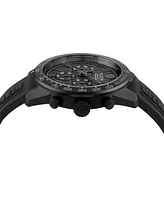 Philipp Plein Men's Chronograph Pleinmeter Black Silicone Strap Watch 44mm