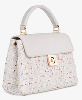 On 34th Tandii Small Tweed Satchel, Created for Macy's