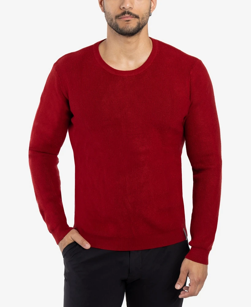 Spring + Mercer Men's Ribbed Crew Neck Sweater