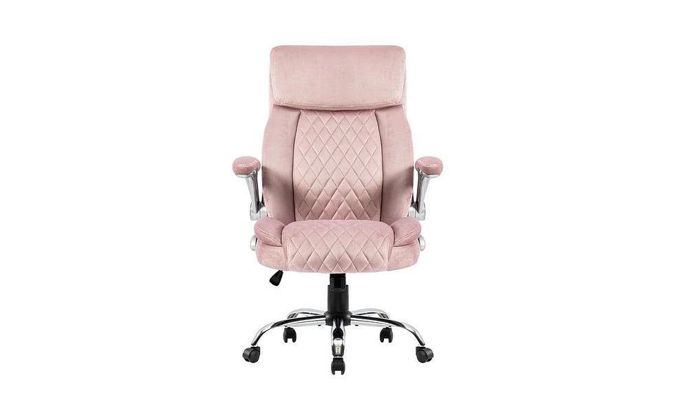 Slickblue Swivel Office Chair – Executive Desk Chair in Velvet