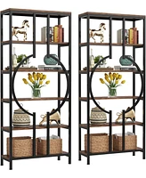 Tribesigns 70.9 Inch Industrial Bookshelf, 6