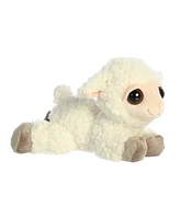 Aurora Medium Lea Lamb Dreamy Eyes Enchanting Plush Toy White 10"