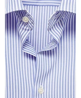 Mango Men's Fine-Striped Cotton Shirt