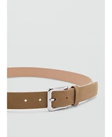 Mango Men's Suede Leather Belt