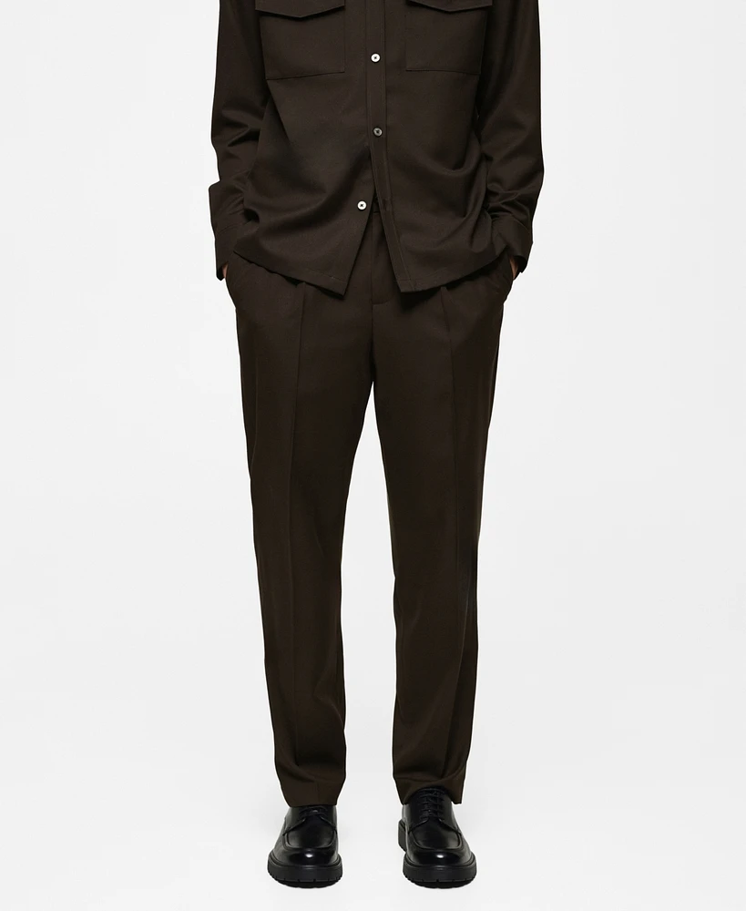 Mango Men's Pleated Pants