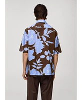 Mango Men's Printed Cotton Shirt