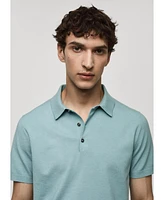 Mango Men's Fine-Knit Polo Shirt