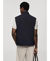 Mango Men's Reversible Water-Repellent Vest