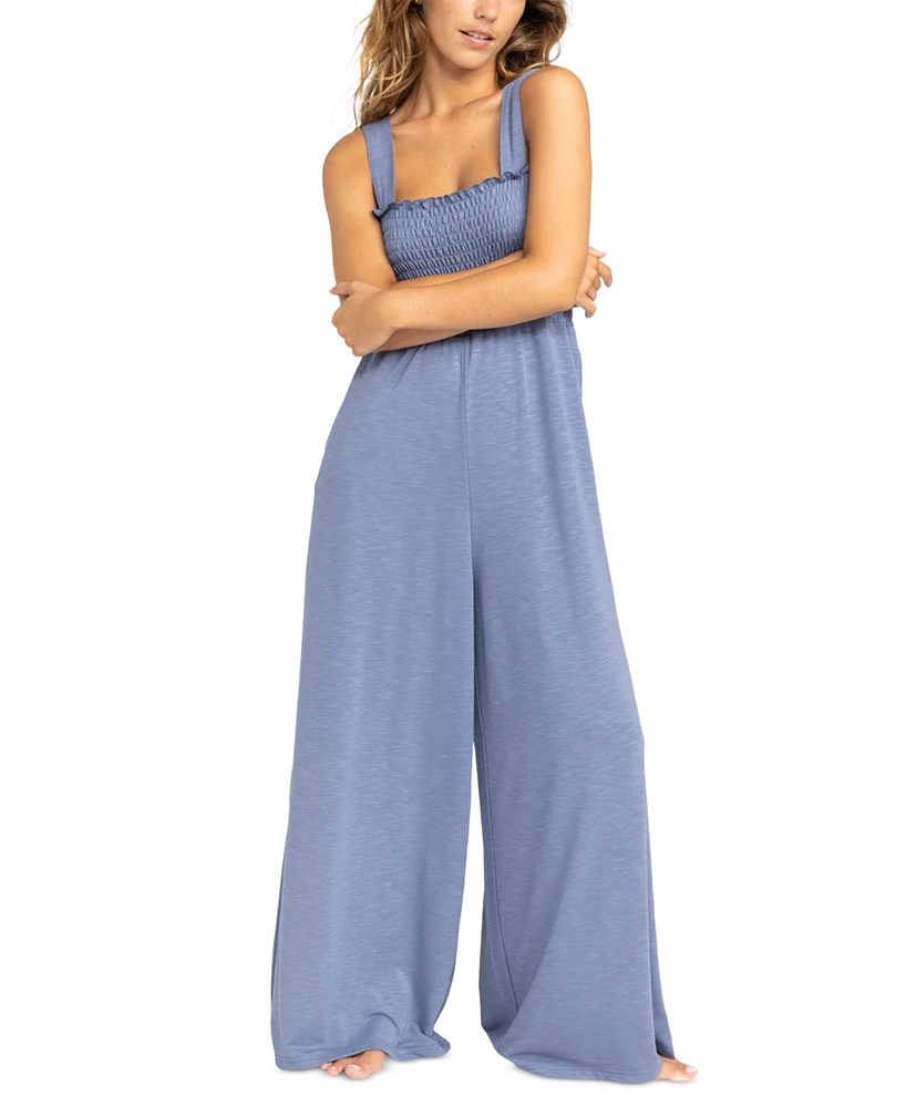 Roxy Juniors' Just Passing By Wide-Leg Jumpsuit