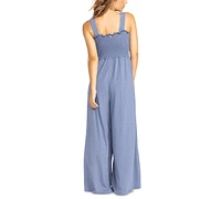 Roxy Juniors' Just Passing By Wide-Leg Jumpsuit