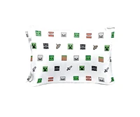 Saturday Park Minecraft Emblematic 100% Organic 2 Pack Cotton Pillowcase