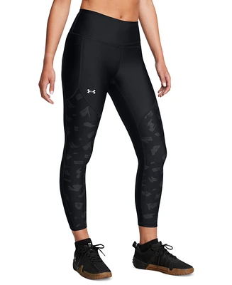 Under Armour Women's Ua Tech Printed Panel Ankle Leggings