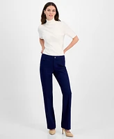 Anne Klein Women's Flare Leg Compression Pant