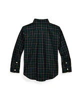 Polo Ralph Lauren Little and Toddler Boys Plaid Cotton Poplin Shirt