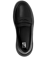 FitFlop Women's F-Mode Leather Flatform Loafer Flats