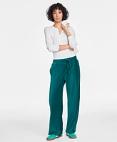 On 34th Women's Ribbed Velour Drawstring Pants, Created for Macy's