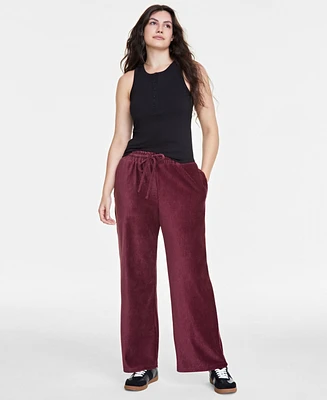 On 34th Women's Ribbed Velour Drawstring Pants, Created for Macy's