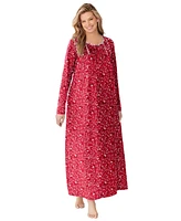 Dreams & Co. Women's Floral Knit Gown