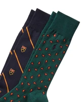 Polo Ralph Lauren Men's 2-Pk. Foulard Crest Slack Socks