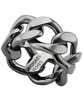 Michael Kors Gunmetal Brass Band Ring