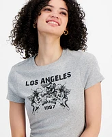 Self Esteem Juniors' Los Angeles Cherub Graphic Cotton Baby Tee