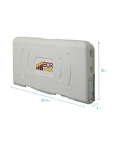 ECR4Kids Toddler Horizontal Diaper Changing Station, White Granite