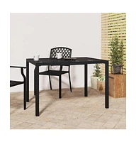 vidaXL Patio Table Anthracite 43.3"x31.5"x28.3" Steel