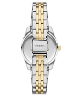 Fossil Women's Scarlette Three-Hand Date Two-Tone Stainless Steel Watch, 32mm