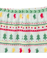 Gerber Baby Girls Holiday Family Pajamas Neutral Two Piece