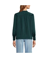 Lands' End Women's Satin Popover Shirt