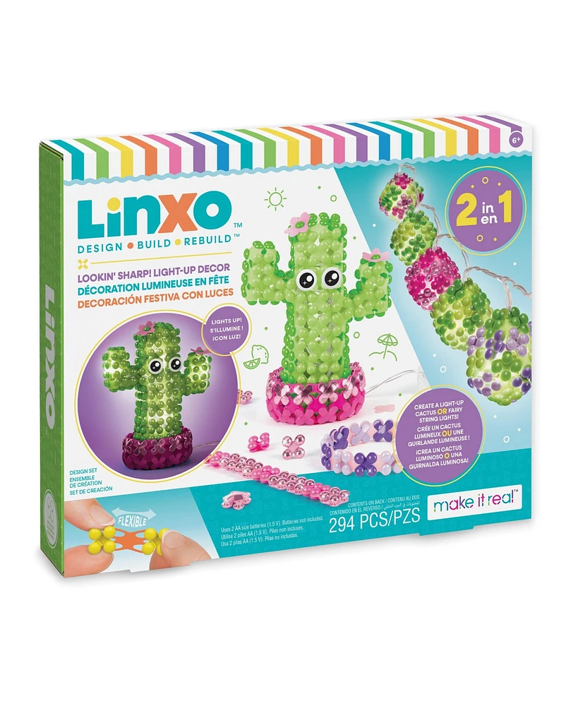 Make It Real LinXo Lookin' Sharp Light-Up Decor - 2-In-1 Create A Light-Up Cactus Or Fairy String Lights